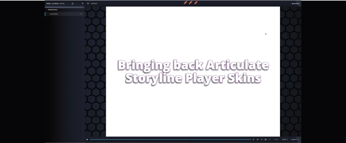 Bringing back Articulate Storyline Player Skins